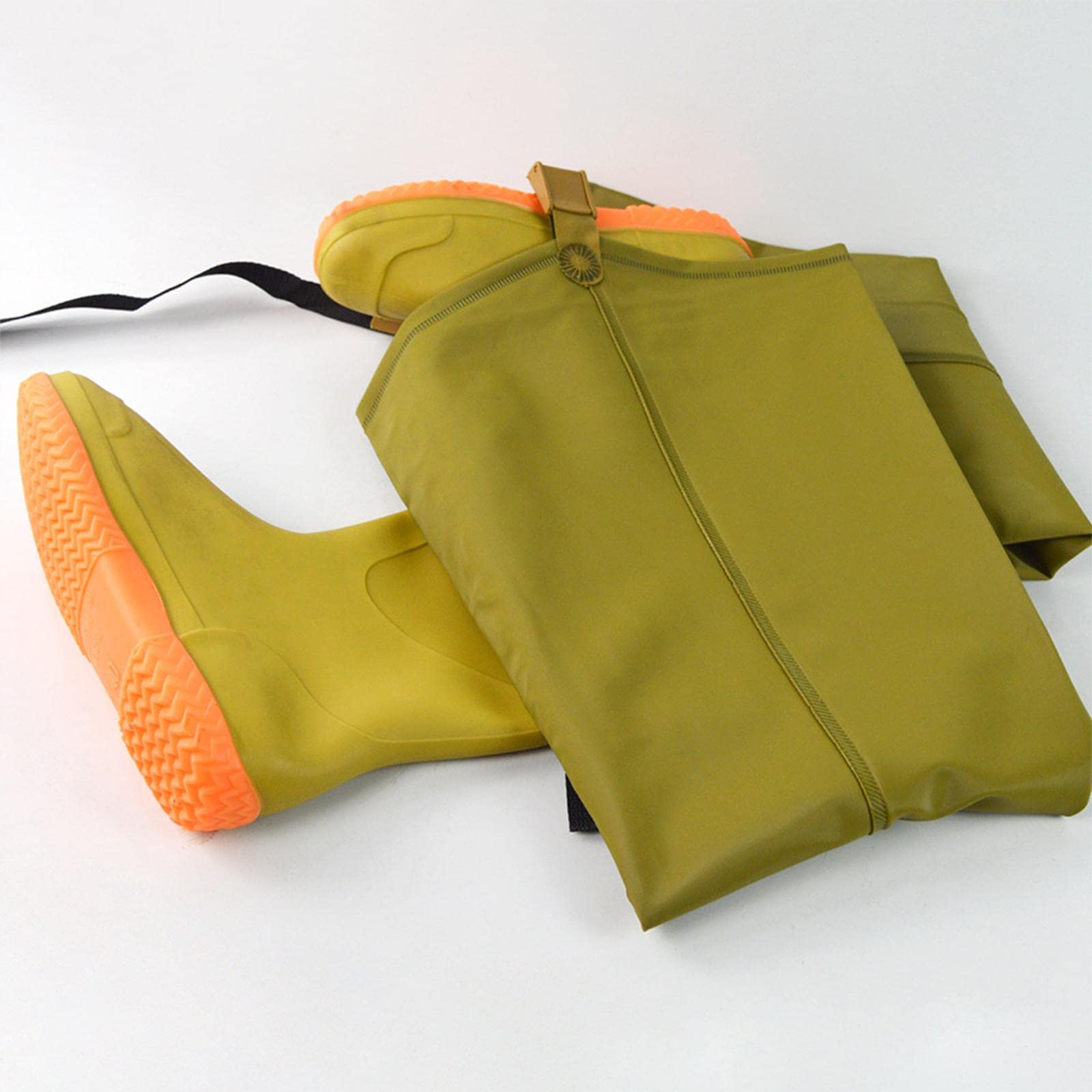 Fishing Hip Waders Bottes Imperméables Légères Respirantes Nylon Semelle Crantée Boucle pour Hommes Femmes Compatibles avec La Pêche Jardinage, 41