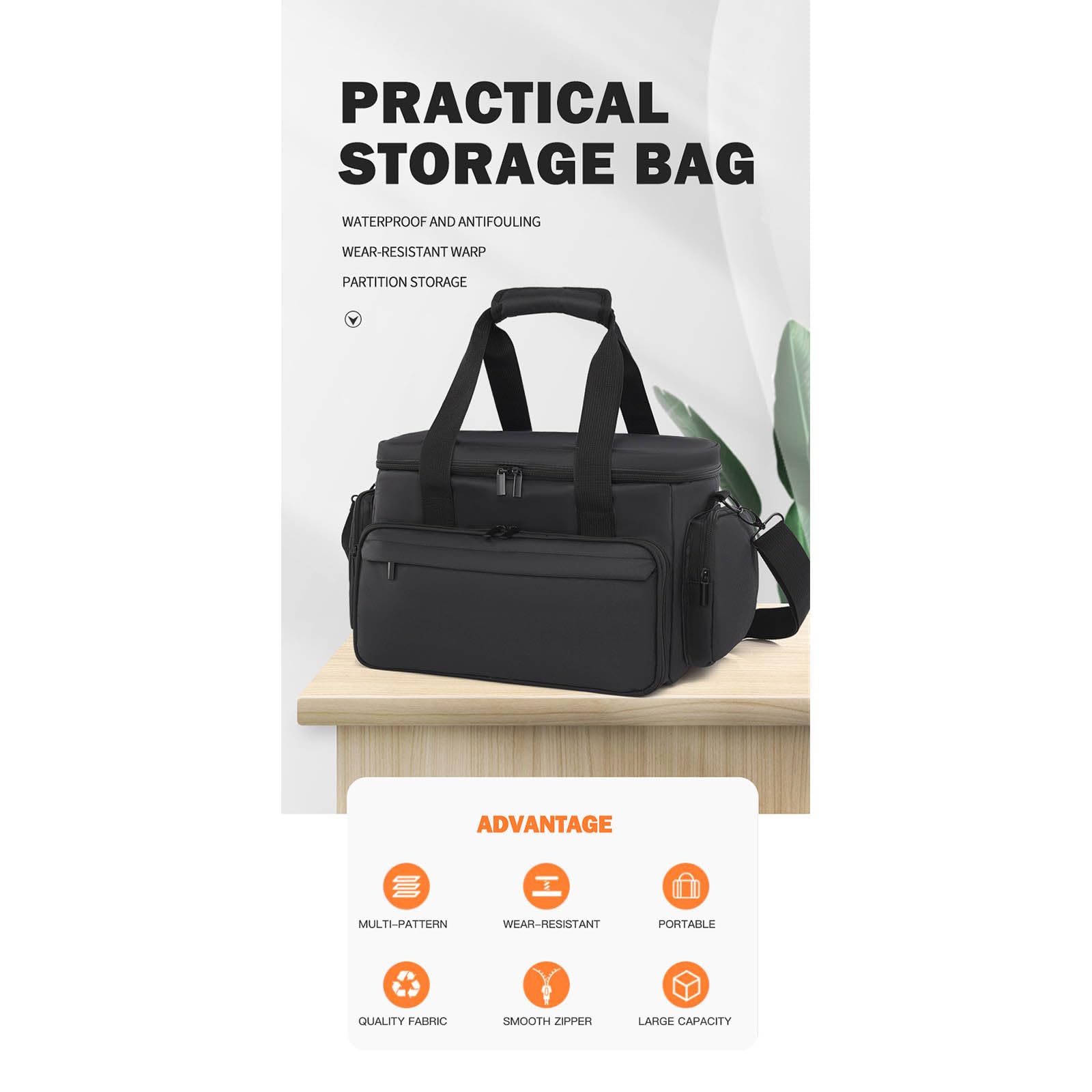 Erweiterbare Kosmetiktasche mit Mehreren Fächern, robuste Make up Beutel aus Polyester, Make up Reisetasche für Damen, abnehmbare Kosmetik Organizer für Reisen