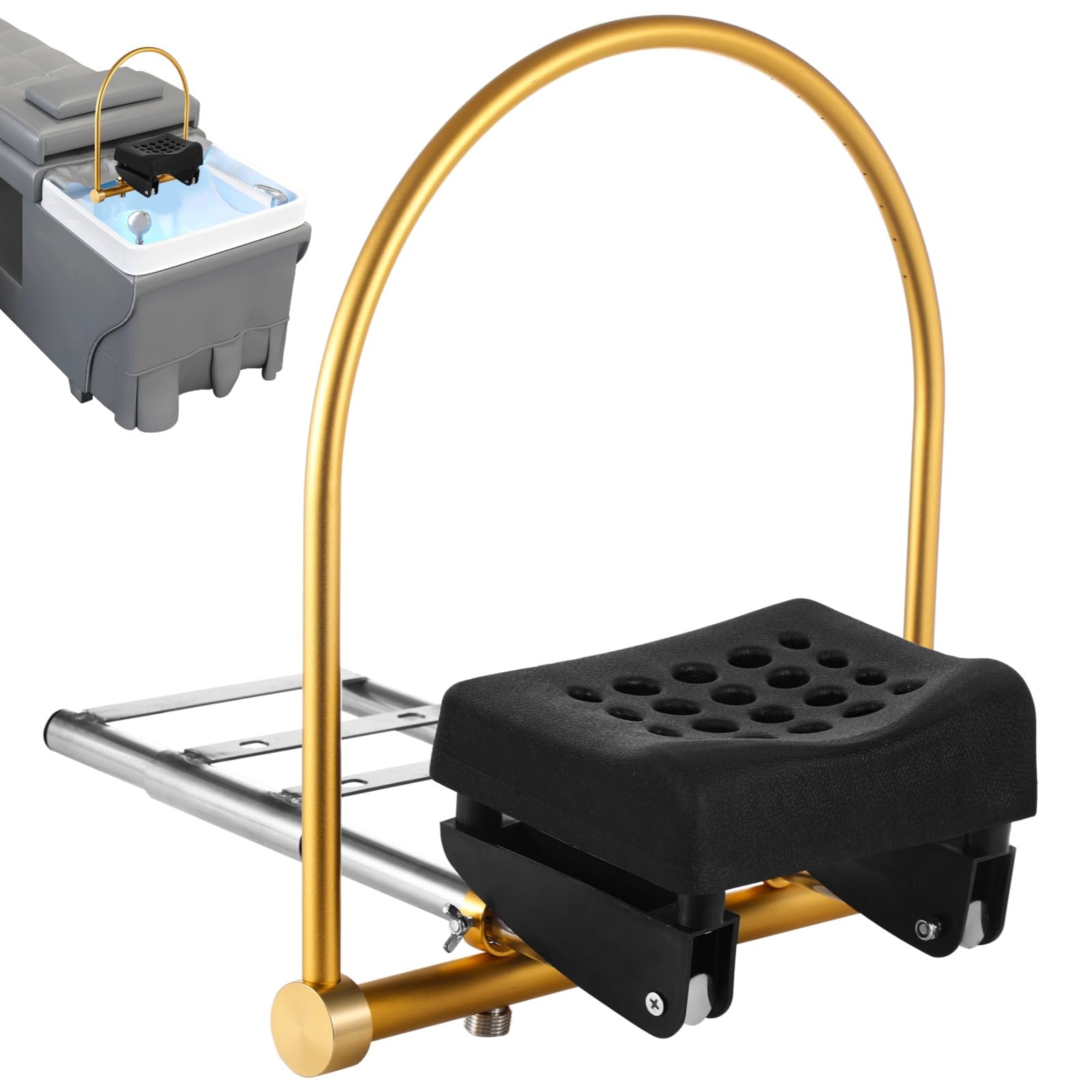 Équipement cascade avec oreiller de shampooing pour bac de coiffure