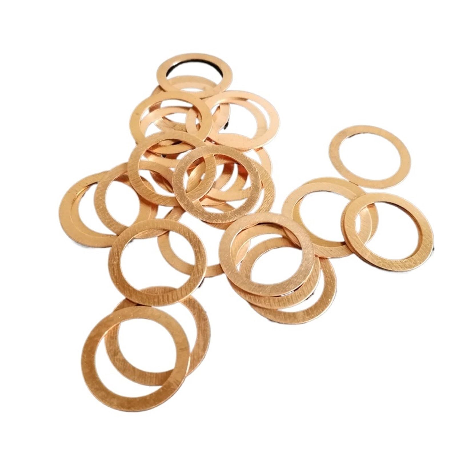 Kupfer-Unterlegscheibe M8 Dichtung Innendurchmesser 8 mm Dichtring Dünnes Blech T3 Rote Kupferscheibe(8x12x2 (100pcs))