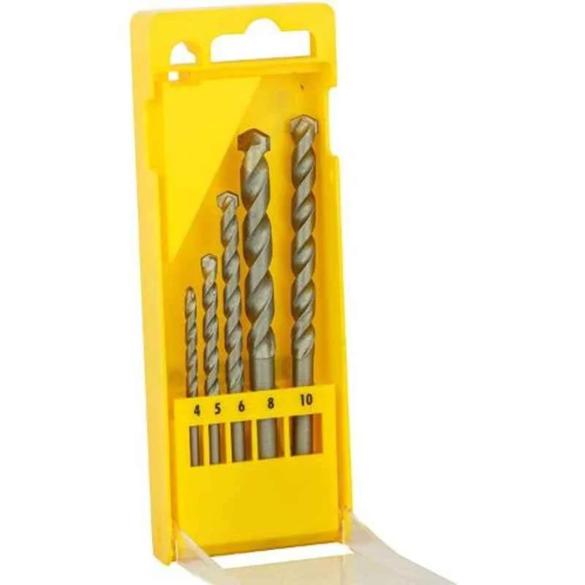 DeWALT Masonry Drill Bit Set x5 For Brick Block Wall Carbide Bits DT6952 Pack x5