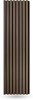 Vista 18 de Paquete de 2 paneles acústicos de pared de madera de 94 x 12.6 pulgadas, listones 3D insonorizados para paredes y techos, elegantes paneles Nogal