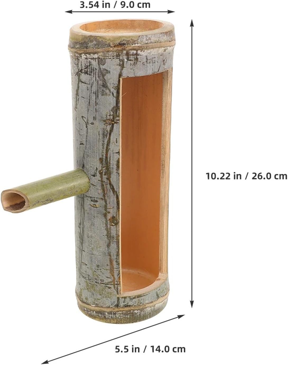 Bamboo Style Zen Water Fountain Aquarium Decor Water Spout Feature for Fish Tank Pond Garden Water Landscape Decoration