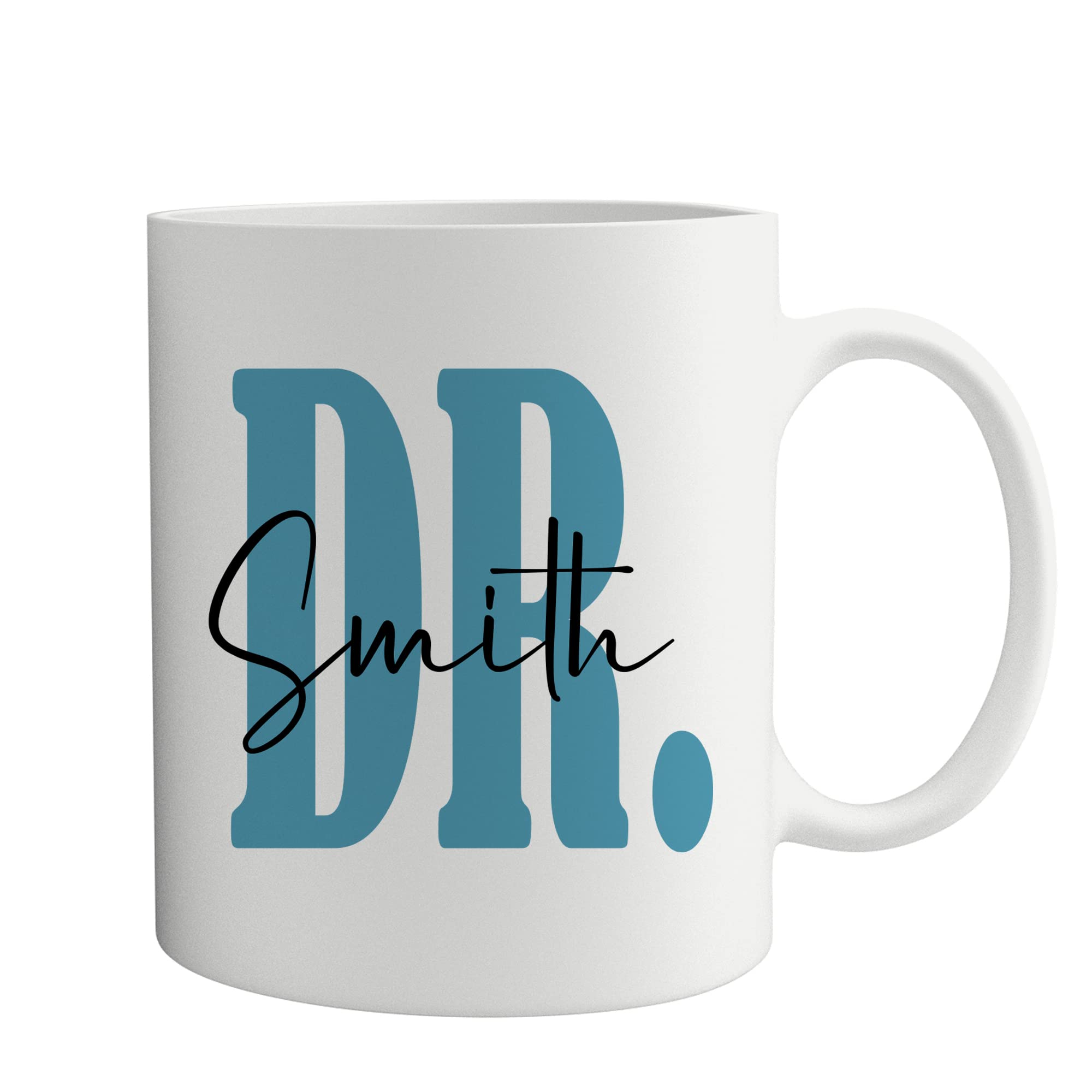 Pomchick - Personalised Doctor Mug with Last Name | 6 Colour Option | Thank You Gift | New Dr Present | Christmas Birthday Gift | Medical Student