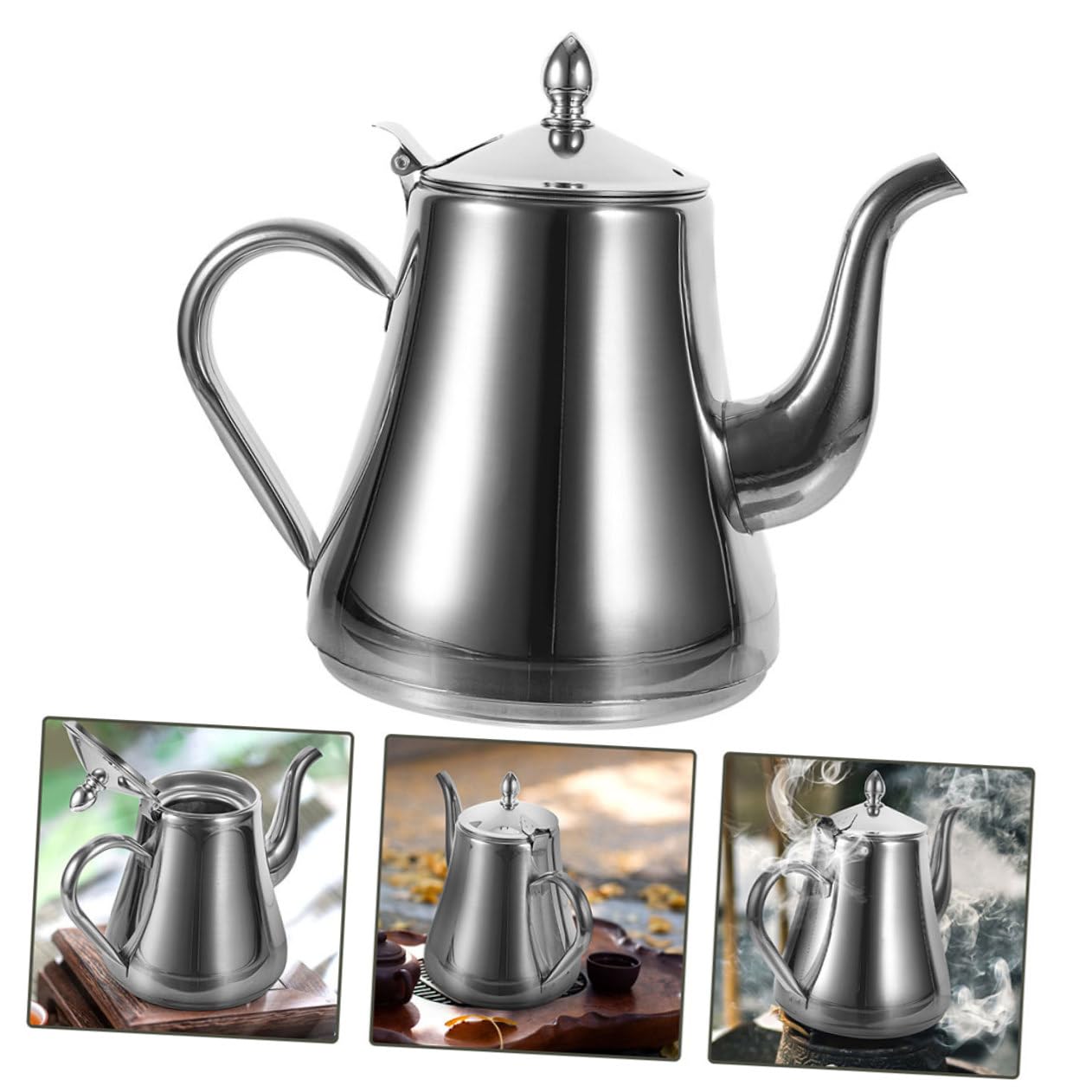 Alipis 2piezas Inoxidable Con Infusor Extraíble Hervidor Para y Bolsas De Para y De Infusiones