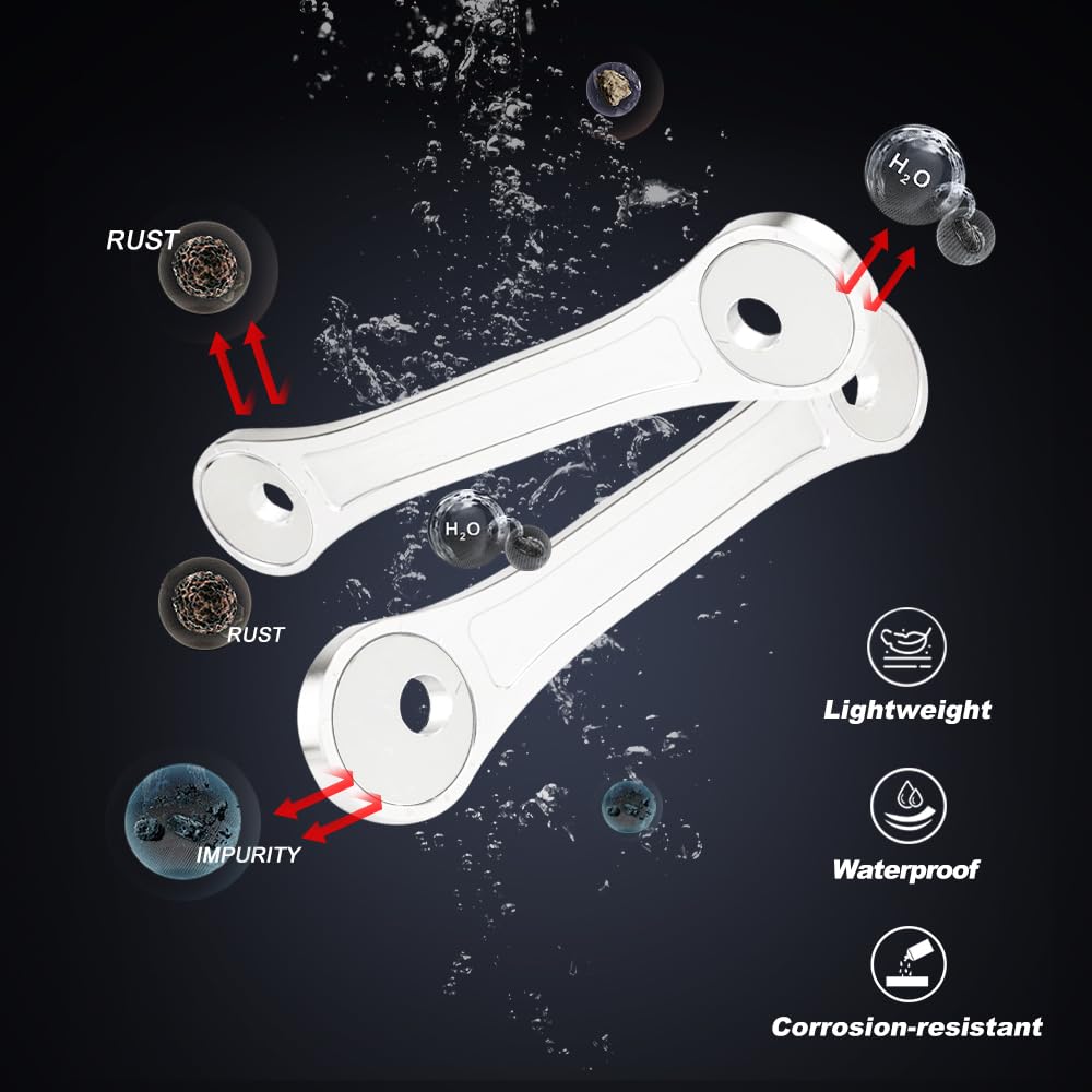 Xitomer Kit di Ammortizzatori Regolabili Abbassanti 0-1,2'' Adatti per Tenere 700 XTZ690 2019-2024/MT10 FZ10 2018-2024,YZF R1 2015-2024/ FZR 400 FZR 600 FZR 750 FZR 1000 Ammortizzatori Posteriori