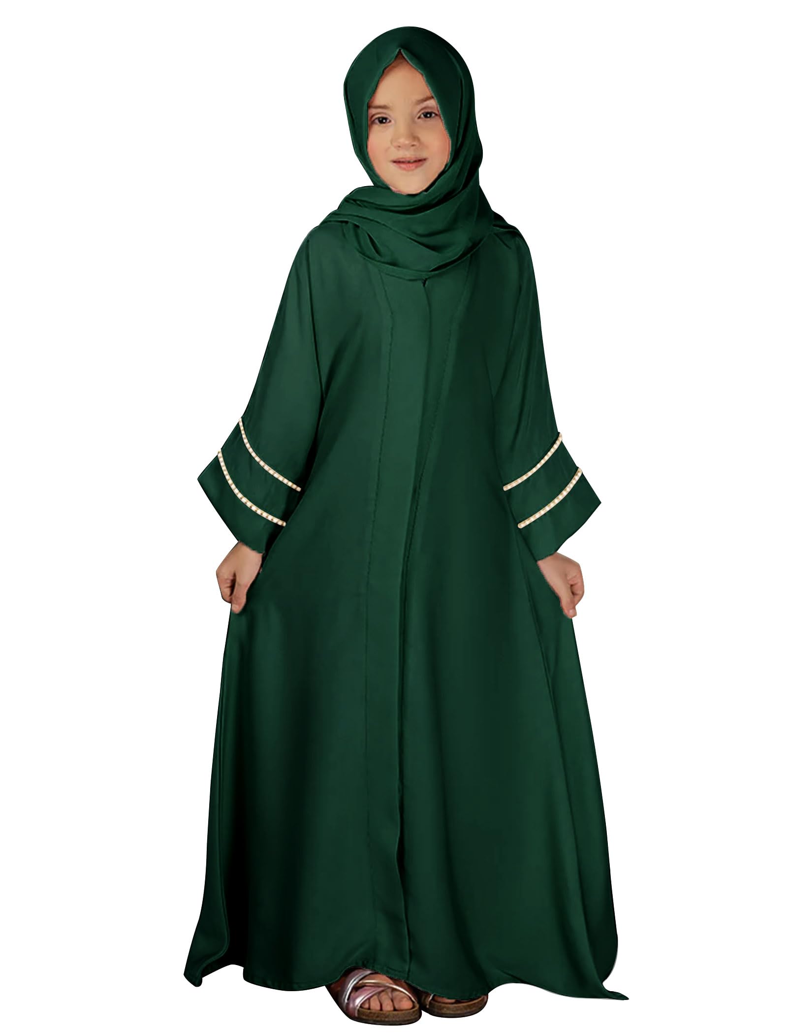 Muslim Abaya For Girls Islamic Prayer Abayas Dress with Hijab Ramadan Cardigan Kaftan Robe Dresses Dubai Outfits