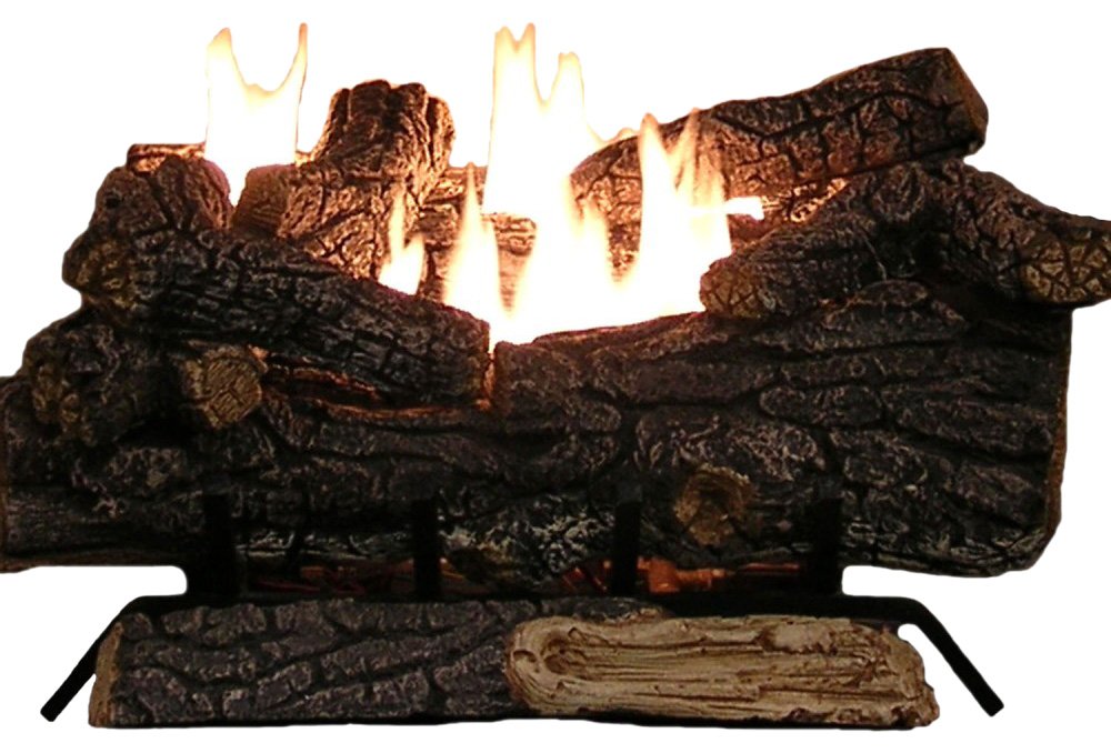 Sure Heat Riverside Oak Vent Free Dual Burner Log Set for Liquid Propane  Fueled Fireplace, 24-Inch : Amazon.in: Home u0026 Kitchen