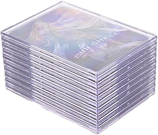 UTCTBC Trading Card Sleeves Top Loaders 20 pcs Hard Acrylic Card Protector Clear Card Brick + 5 Display Stand Fit for Standard Sports Cards