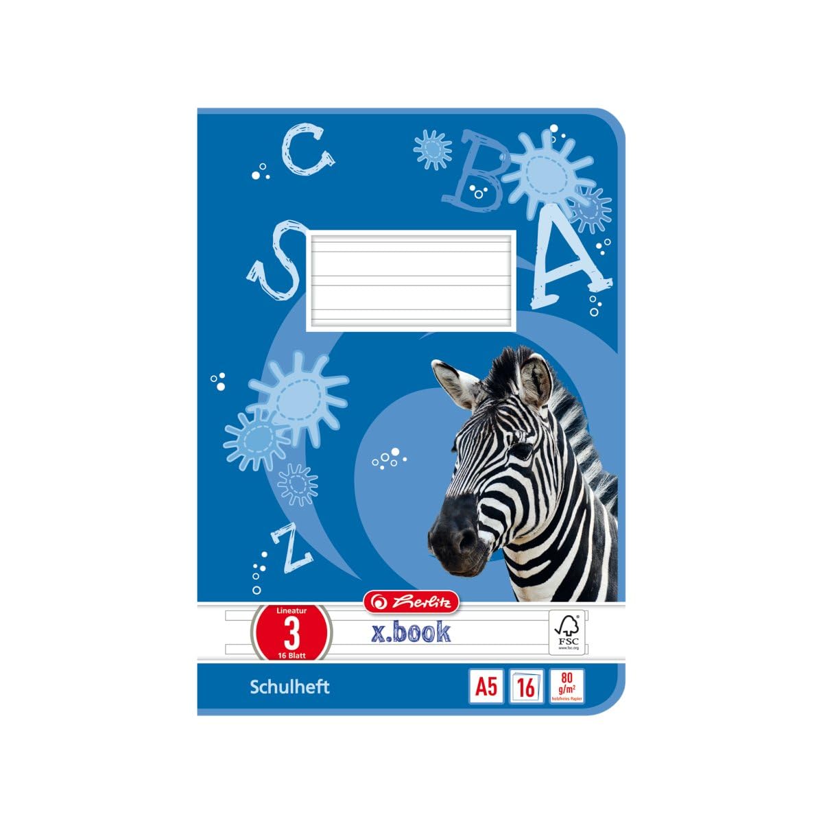 Herlitz 3320306 Exercise Book DIN A5, Lineatur 9 liniert
