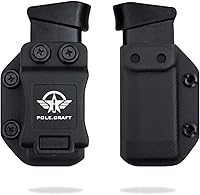 Vista 16 de POLE.CRAFT IWB/OWB - Funda para cargador Kydex - Mag Carrier se adapta a: 0.354 in .40 Double Stack/0.354 in .40 Single Stack - P365 1911 Glock 19