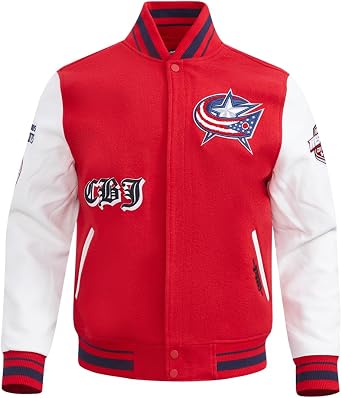 Pro Standard Mens College Classic Chenille Wool Varsity Jacket