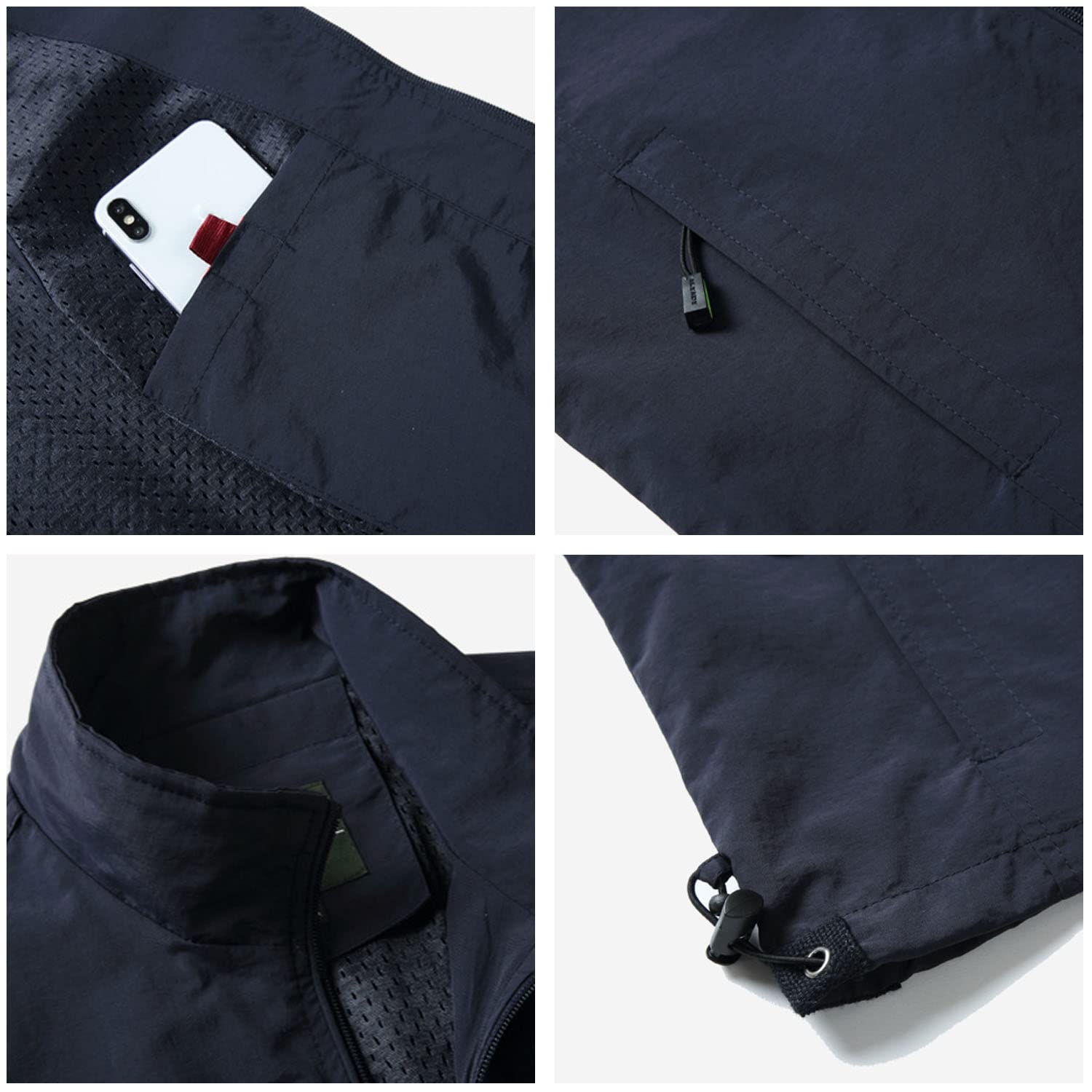 Chaleco Multibolsillo para Hombre Chaqueta Informal Sin Mangas para Exteriores Primavera Verano Pesca Montañismo Chaleco De Senderismo