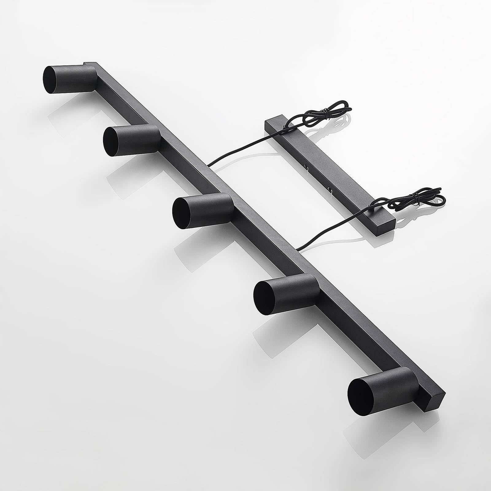 Lindby Lámpara colgante Baliko (Moderno) en Negro hecho de Metal e.o. para Salón & Comedor (5 llamas, GU10) lámpara techo