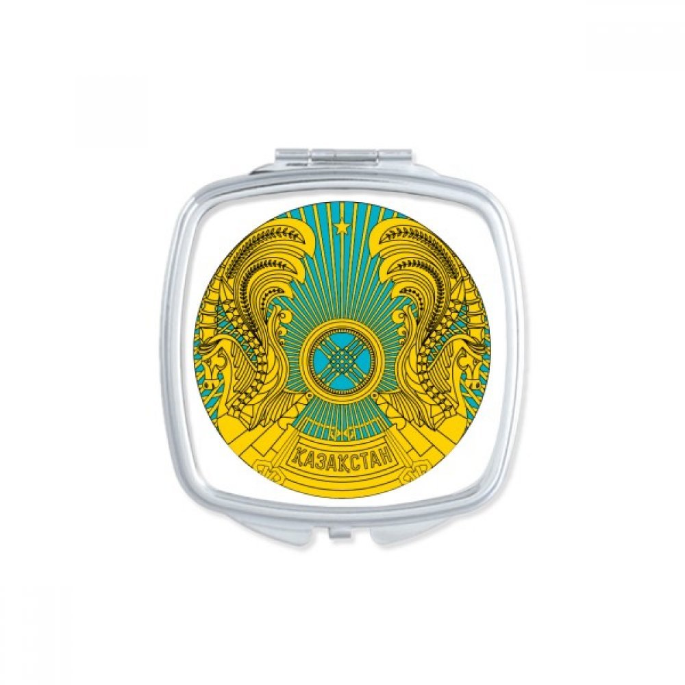 Miroir maquillage compact petit miroir de poche portable motif emblème multicolor