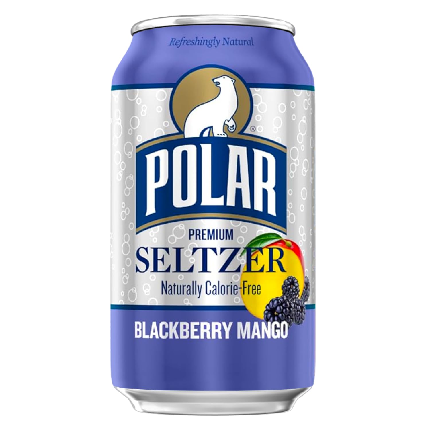 Polar Seltzer Water, Blackberry Mango, 12 fl oz cans, 12 pack