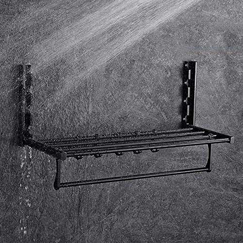 Barre de serviette pliable pour une douche ordonnée style grand hôtel