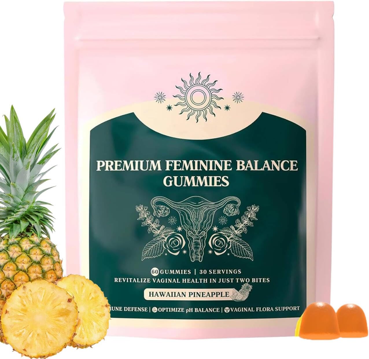 Vital Source Feminine Gummies,Sealed for Freshness and Convenient Storage Q