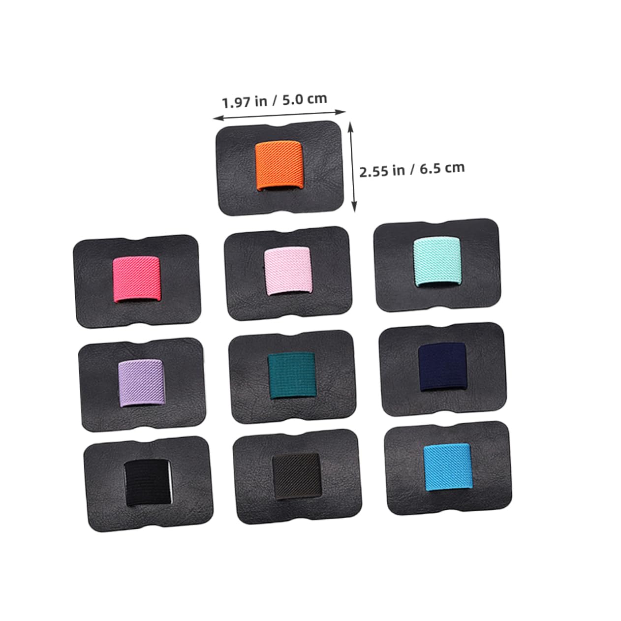 LALAFINA 40stücke Teiliges Selbstklebende Stifthalter Für Notizbuch Tablet Elastische Stiftschlaufe Zur Kabelorganisation Praktischer Bürobedarf Farben