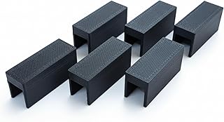 6-Pack Furniture Bumpers for Robot Vacuums — No-Tool Slide-On Guards to Prevent Vacuum Stuck Under Chairs & Tables, Universal Fit for Roomba/Eufy