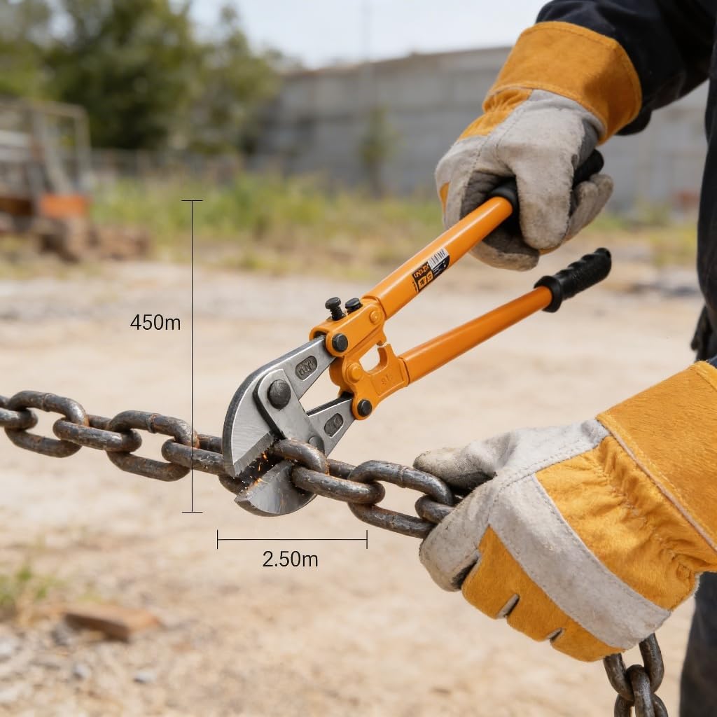 TOLSEN Bolt Cutters Heavy Duty, Bolt Cutter for Padlocks, Lock Cutter Heavy Duty Chain, Rods, Rivets, Locks and Wire Cutter - Ergonomic Non-Slip Handle Bolt Cutter (30")