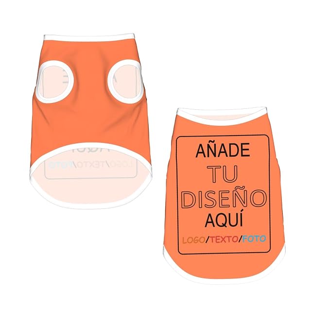 Foto 2 de 6 de Fyralune Camisa Personalizado para Perro con Imagen Nombre Ropa Personalizada Perro Pequeño Diseña tu Logo