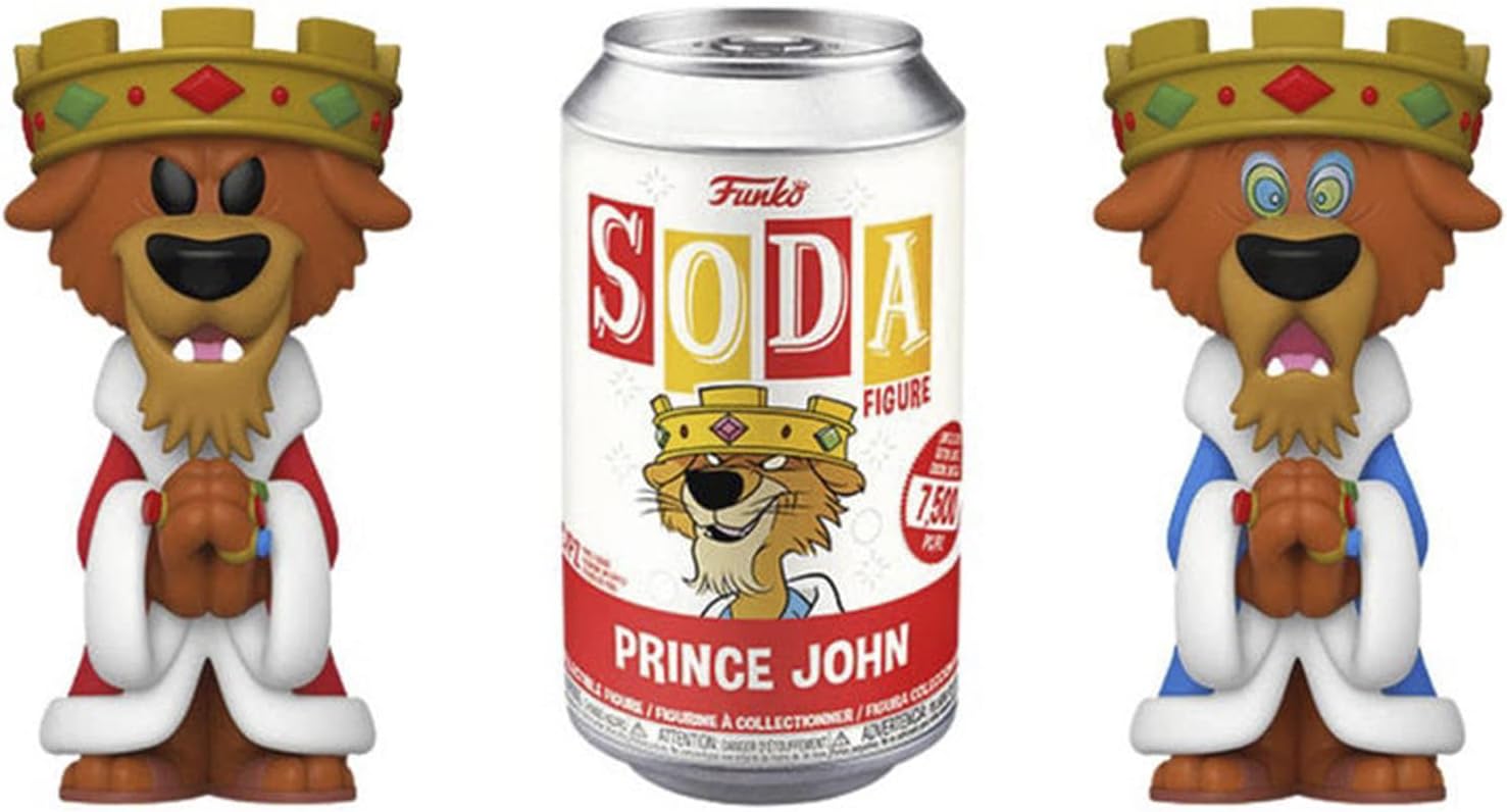 Funko Vinyl SODA: Robin Hood, Prince John, 1/6 Odds for Rare Chase Variant, (Styles May Vary), Collectable Vinyl Figure