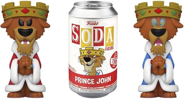 Funko Vinyl SODA: Robin Hood- Prince John w/Chase(IE) 1 In 6 Chance Of Receiving A Chase Variant (Styles May Vary), Multicolor, One Size (58317)