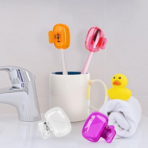 Miniatura 3 de Paquete de 4 fundas de cabeza de cepillo de dientes de viaje, protector de cepillo de dientes, estuche protector de cepillo de cepillo, estuche