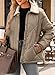 Dokotoo Womens Winter Oversized Quilted Jackets for Women 2025 Trendy Khaki Warm Puffer Padded Long Sleeve Quilted Outerwear Jacket Casual Thicken Winter Padded Coats with Pockets XXL