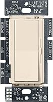 Vista 20 de Lutron Diva LED+ Interruptor Regulador de Luz para Bombillas LED Regulables, Halógenas e Incandescentes, 150 Vatios, Unipolar o 3 Vías, Almendra