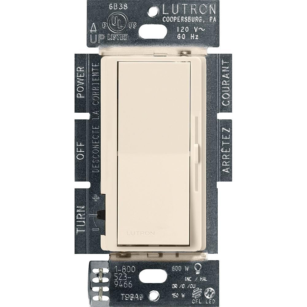Lutron Diva LED+ Dimmer Switch, Paddle Dimmer, Single Pole/3-way