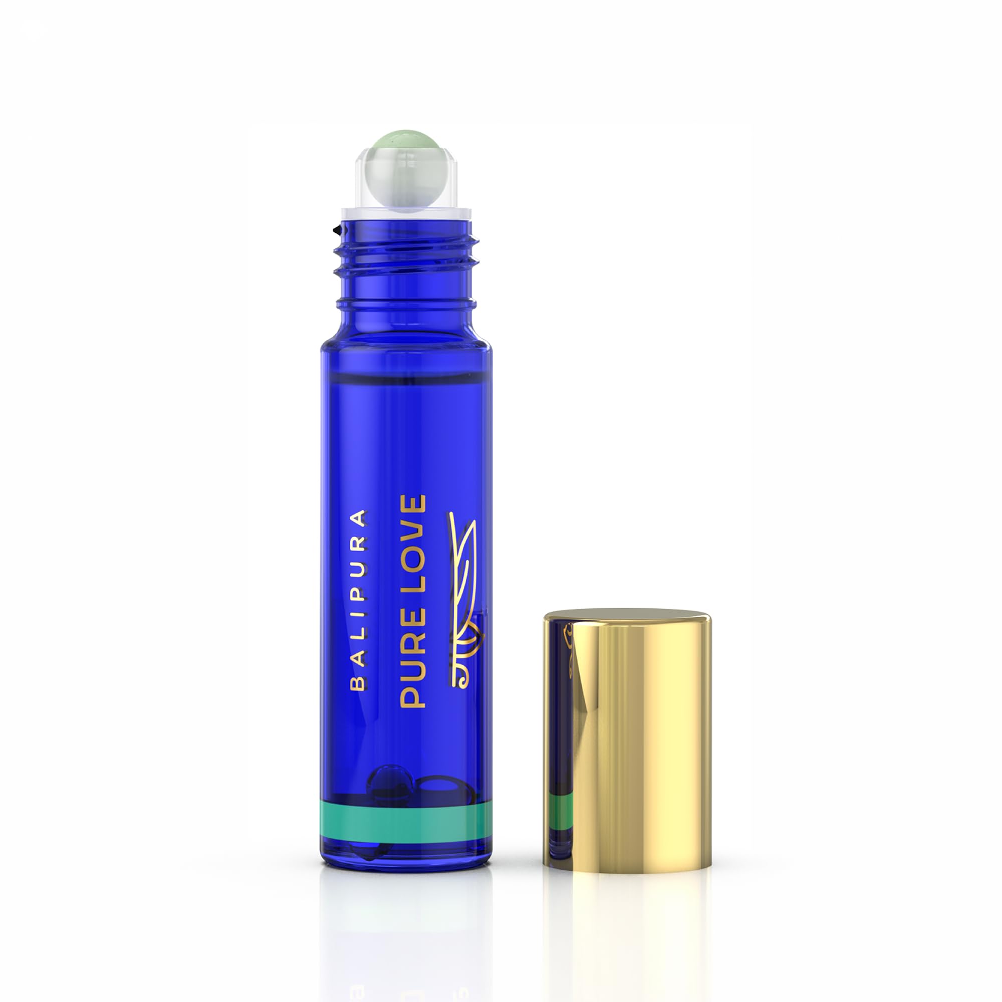 BALIPURA - Jasmin ätherisches Öl mit Rosenquarzkristallen - Liebesduft Ylang-Ylang ätherisches Öl - Ätherische Öle Mischung - Entspannungsgeschenk für Frauen