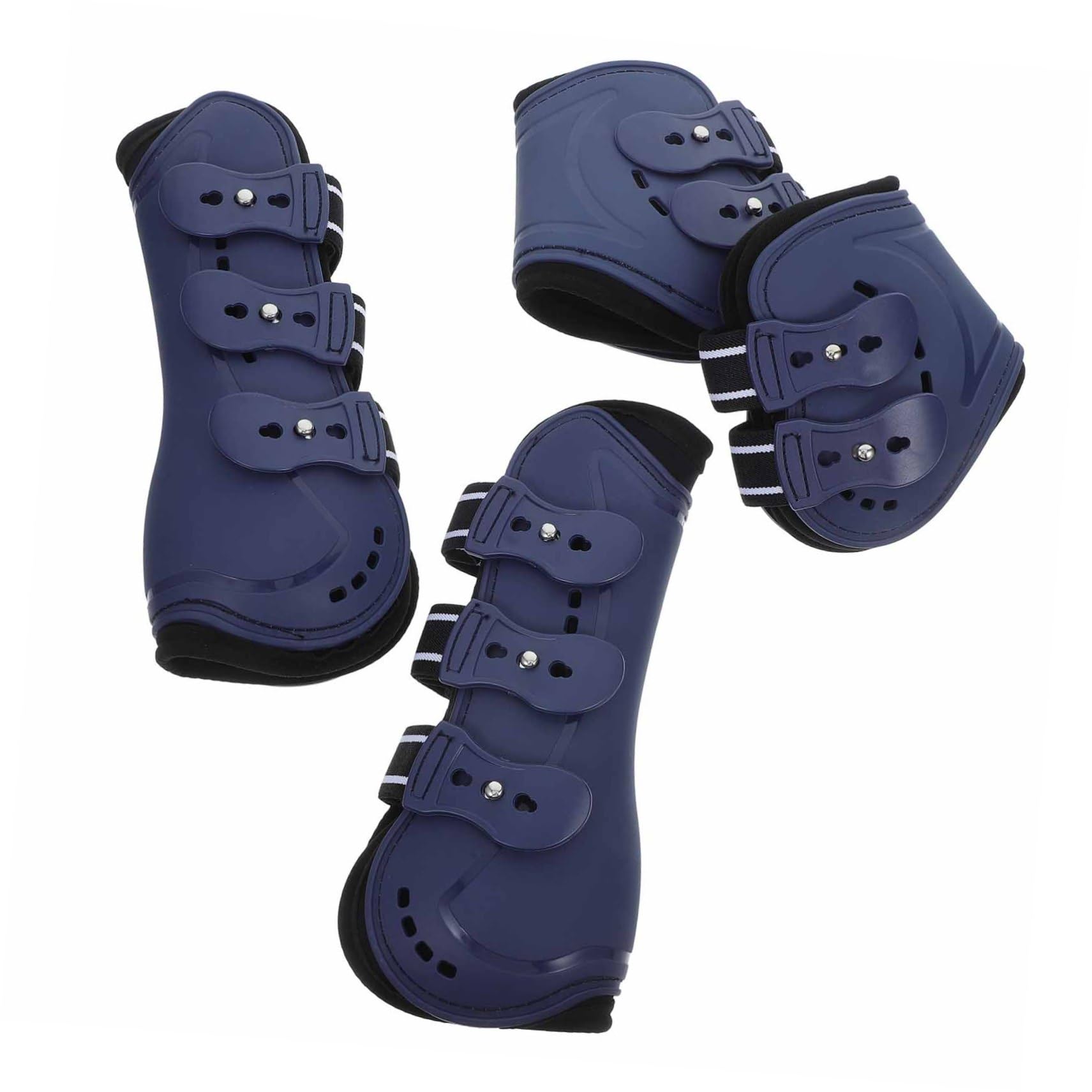 4 para Patas De Caballo, Equipo De Protección para Caballos, Botas De Envío para Caballos, Botas para Patas Delanteras Y Traseras, Botas para Montar, Fundas para Pies