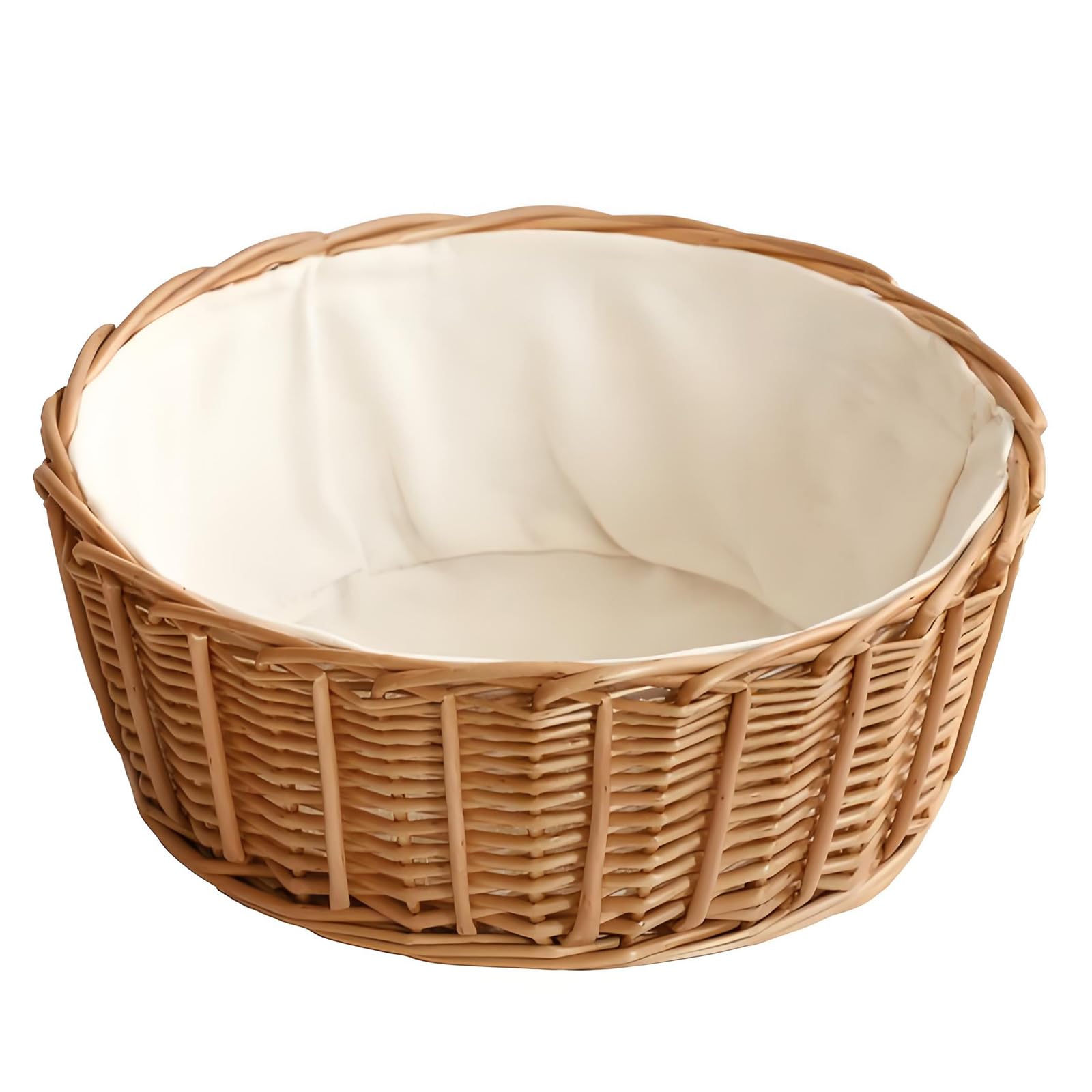 Spacious Handwoven Willow Basket Home Storage for Blankets Portable Organiser for Bathroom Kitchen Decoration Household Storage Planner