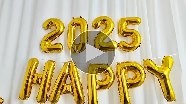 Amazon | Happy new year 2025バルーン 風船 飾り付け セット