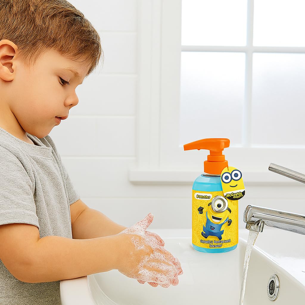 MINIONS Giggling Hand Wash 250 ml, Orange, 250 ml (Pack of 1) - Image 3