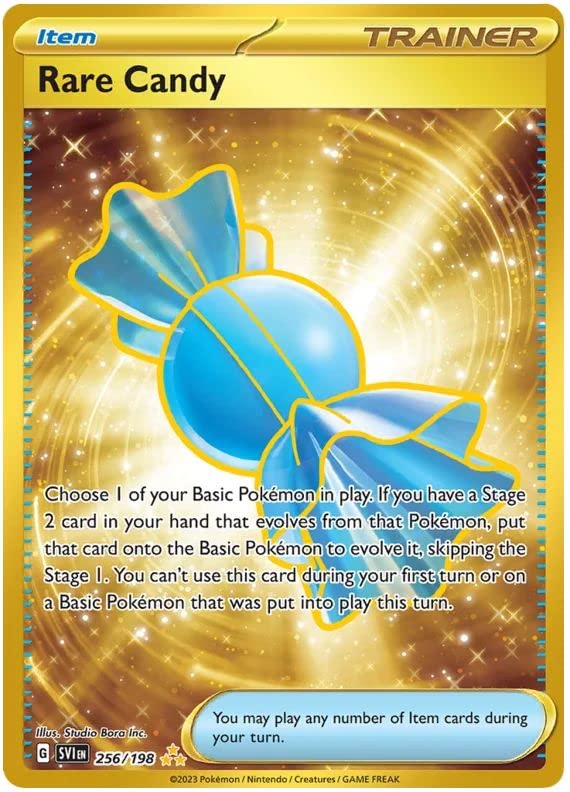 Rare Candy 256/198 Hyper Rare Pokemon Card (Scarlet & Violet Base) +  TitanCards® Toploader: Amazon.de: Toys