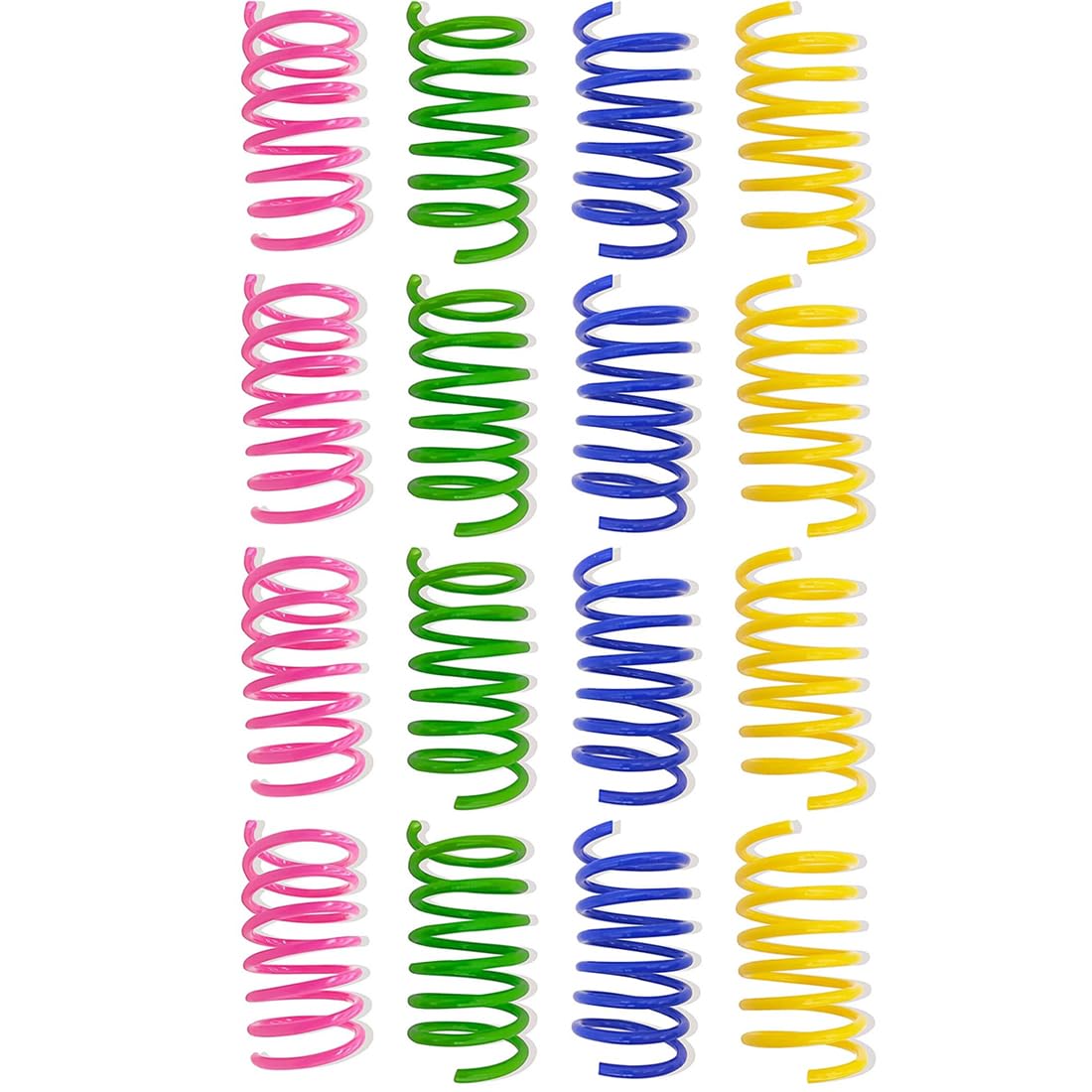 Jouet Ressorts Chat,16 Pcs Ressort Jouet Chat, Jouet Ressort pour Chat, Jouets Chat, Chat Ressort en Spirale en Plastique Jouet