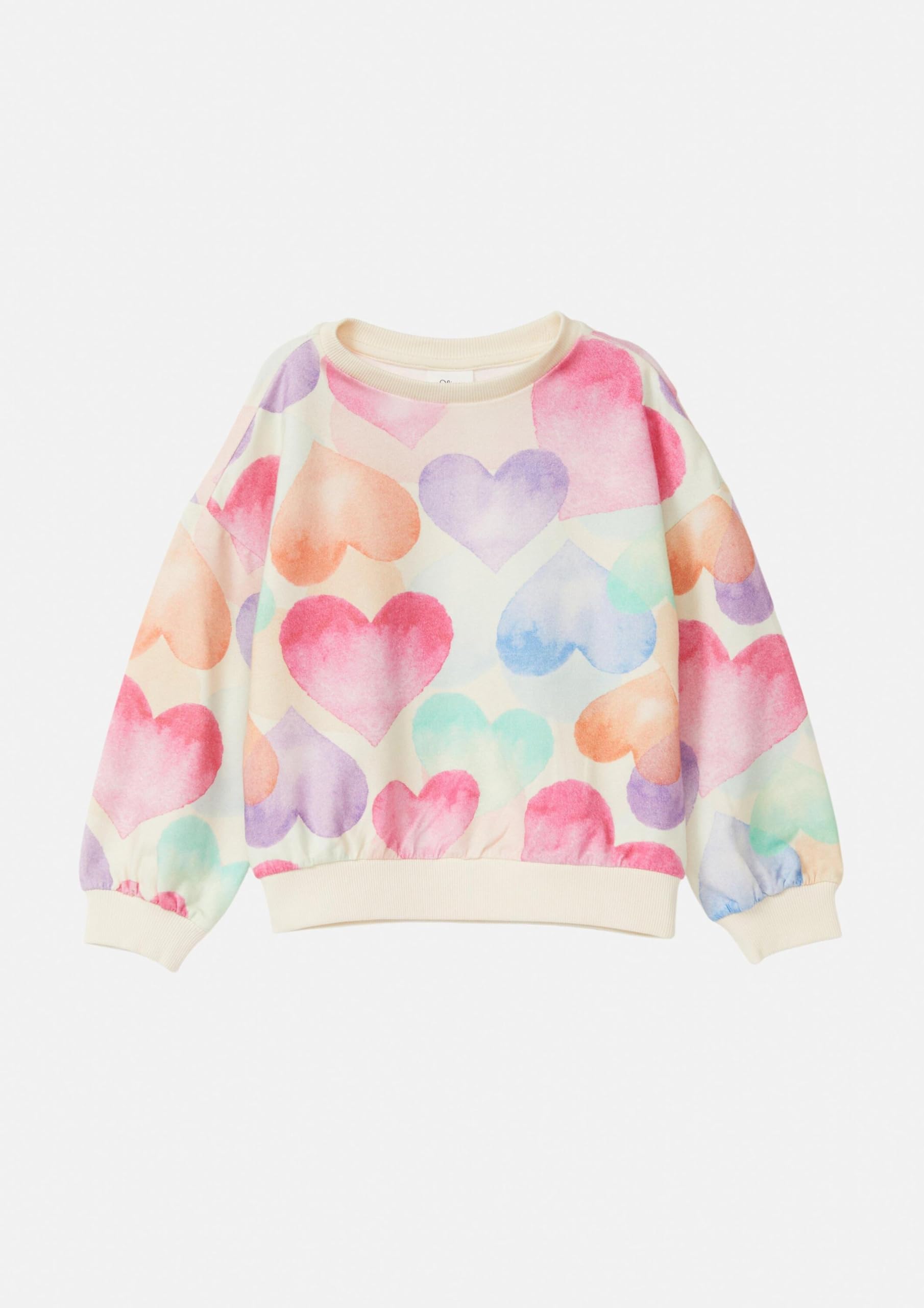 s.Oliver Mädchen 2176137 Sweatshirt mit Allover Print (1er Pack)