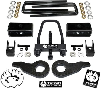 TORCH 3" Front 2 Rear LIFT Kit For 1999-2007 Chevy Silverado GMC Sierra 1500 4X4 4WD Tool and Shock Extenders