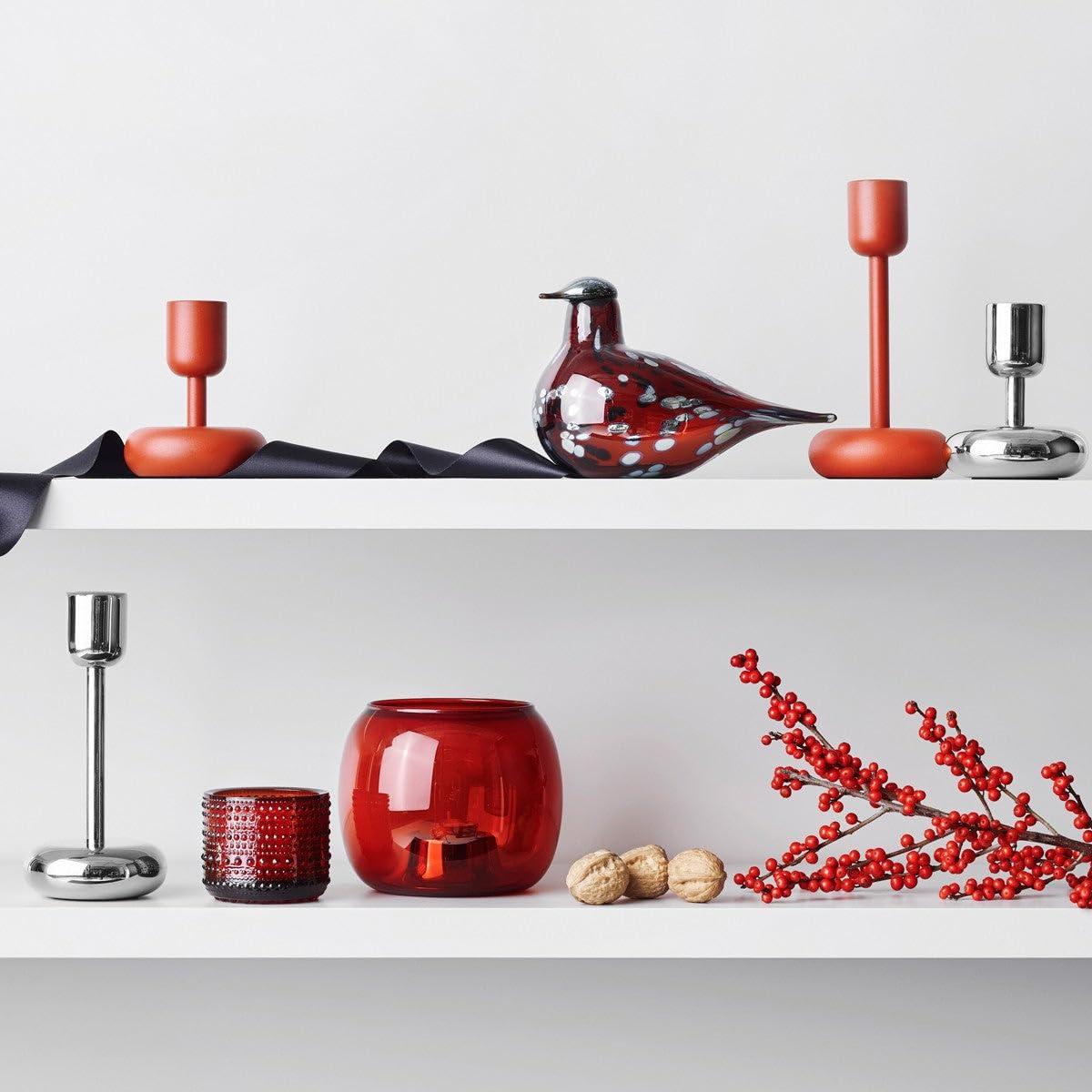 Iittala Kerzenständer Nappula Edelstahl 107mm silber