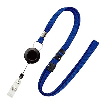 Amazon | オープン工業 名札用リールストラップ 青 NB-79-1P-BU
