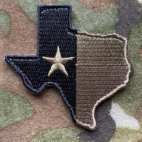 Die-Cut Tactical Texas Patch - Coyote Tan