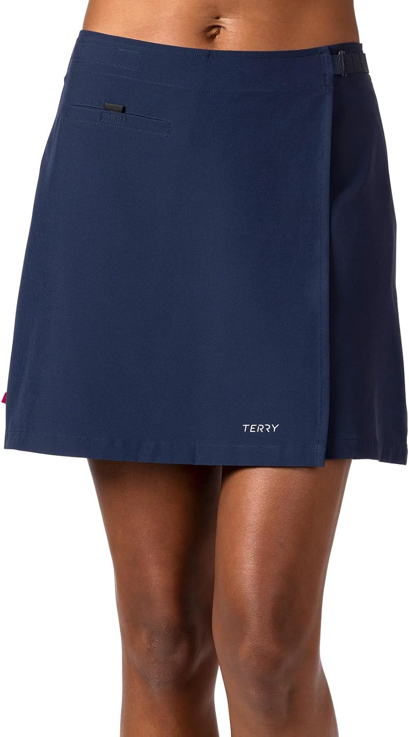 Terry Women's Wrapper Skirt, Multi-Sport Skirt - Cycling Tennis Golf Sailing - Liner Free - Regular & Plus Sizes