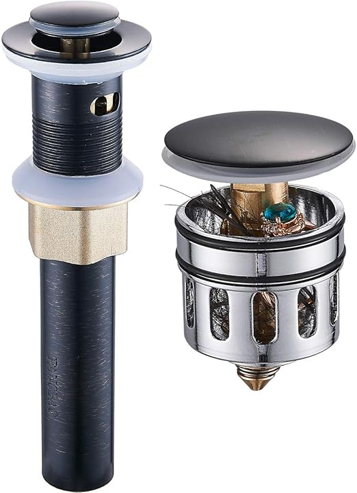 REGALMIX Oil Rubbed Bronze Pop UP Drain, Bathroom Vessel Lavatory