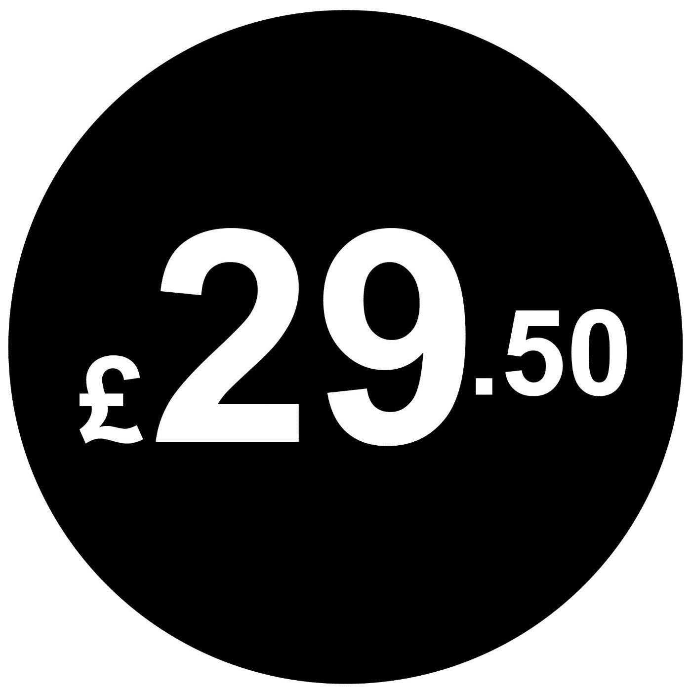 £ Black Price Stickers - 20mm, £29.50, 200 — image 1
