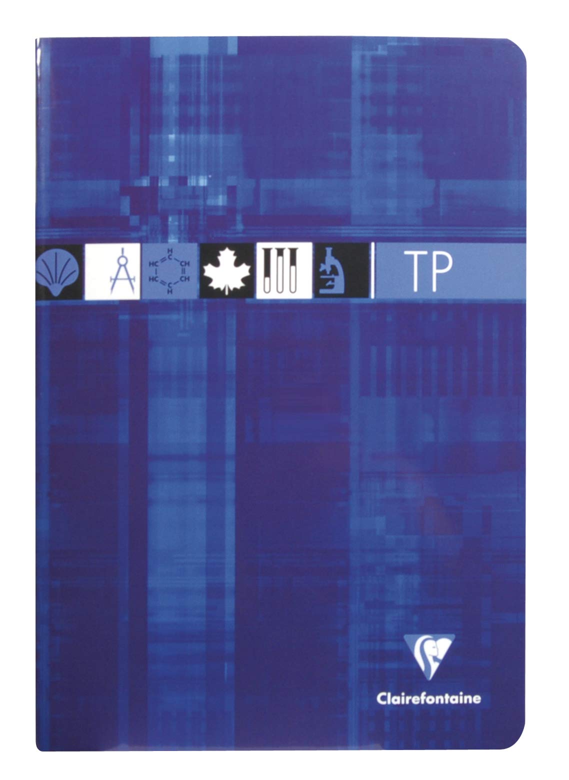 Clairefontaine 3177C Set of 10 Stapled Exercise Books - A4 21x29.7 cm - 64 Seyes Ruled Pages 90 g and Plain 125 g - Laminated Card Cover - Random Colours — image 1