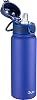 OLDLEY 20 Oz Insulated Stainless Steel Water Bottle For Kids, With Straws Leak-proof, Kids Water Bottles For School Boys Girls,Klein Blue