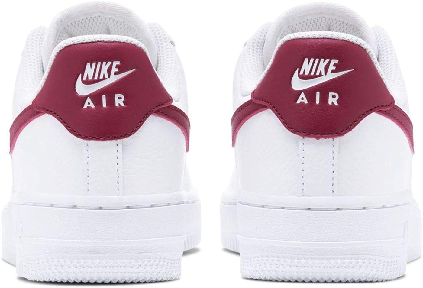 Nike WMNS Air Force 1 '07, Women's Basketball Shoes, White Noble Red White, 8.5 US
